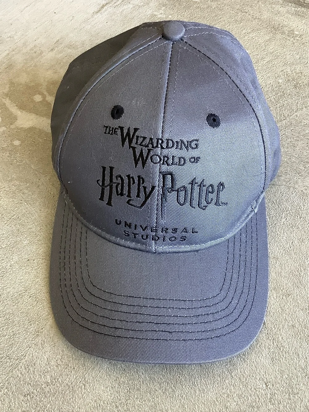 Wizarding world of Harry Potter grey baseball cap